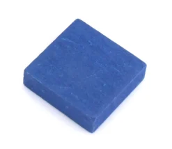 Pavé 34 x 34 x 10 mm jeton bleu vintage carré épais