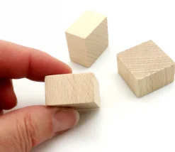 Pavé bois naturel 25 x 25 x 15 mm à l'unité