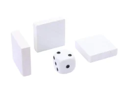 Pavé en bois Carré plat 30 x 30 x 8 mm jeux à l'unité