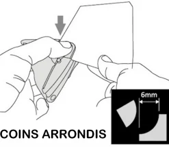 Perforateur : Coupe angles arrondis