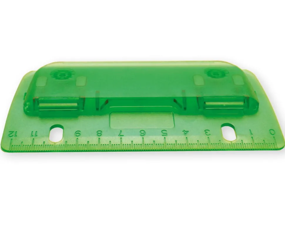 Perforateur 2 trous plat avec règle intégrée