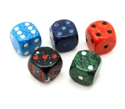 Petit Dé Speckle tacheté 12 mm