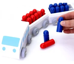 Petit Train en bois de calcul de 1 à 20