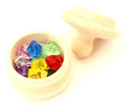 Petite boite ronde bois avec couvercle : 45 mm de diamètre