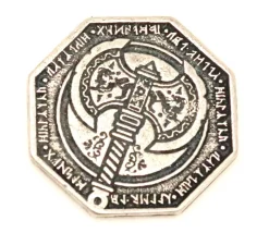 Pièce métal argenté Dwarven
