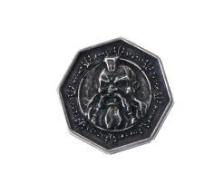 Pièce métal argent Forged Dwarven 34 mm octogonale