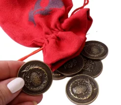 Pièce métal doré Forged dragon à l'unité