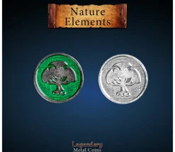 Pièce métal élément Nature à l'unité - Coins element Legendary