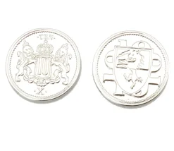 Pièce Platinum métal unité valeur 10