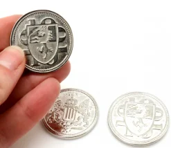 Pièce Platinum métal unité valeur 10