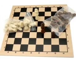 Pièces d'échecs en bois taille 2 (32 pièces sans plateau)