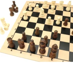 Pièces d'échecs en bois taille 2 (32 pièces sans plateau)