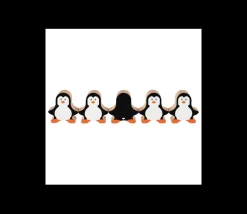 Pingouin en bois 40 x 42 x 15 mm à l'unité