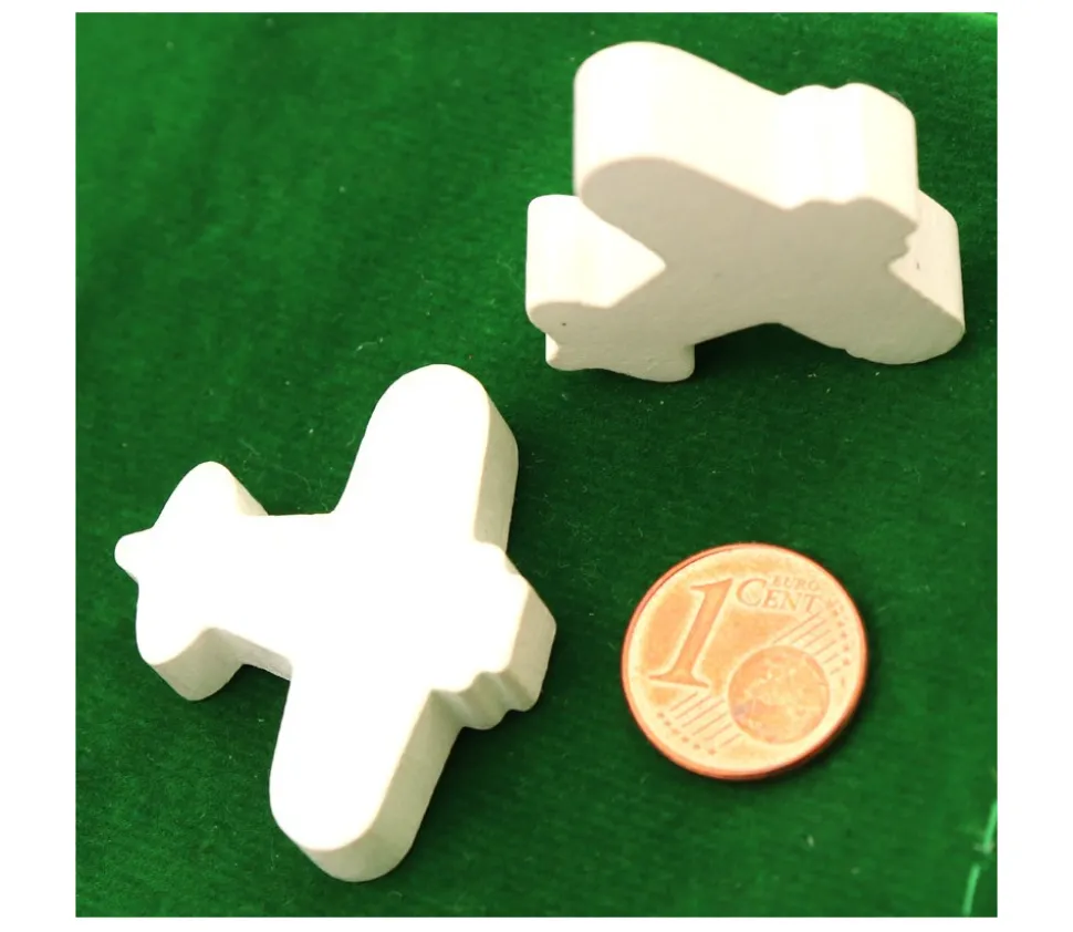 Pion avion coloré pour jeu 30 x 35 x 8 mm à l'unité