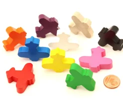 Pion avion coloré pour jeu 30 x 35 x 8 mm à l'unité