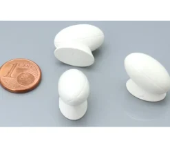 Pion ballon de rugby blanc