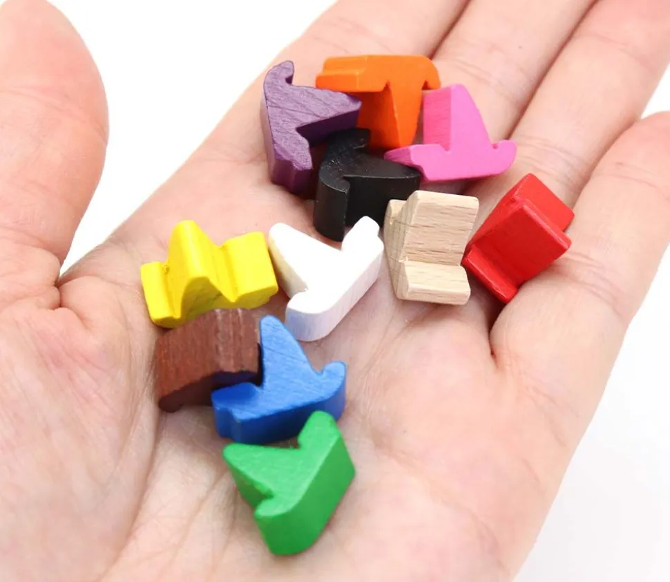 Pion bateau voilier coloré en bois 17 x 14 x 9 mm à l'unité