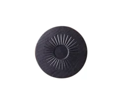 Pion bois 30 mm noir, doré ou naturel moulure soleil à l'unité
