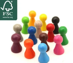 Pion bois 15 x 27 mm pour jeu à l'unité