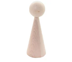 Pion bois géant 16 cm pour jeu diam 6 cm