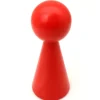 Pion bois XXL 10 cm rouge pour jeu. Grand pion 100 mm diam 43 mm