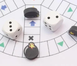 Pion Bombe en bois 18 x 15 x 5 mm