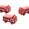 Pion camion de pompier en bois - 25 x 15 x 10 mm