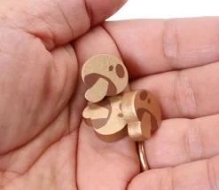 Pion Champignon en bois 16 x 15 x 5