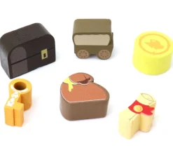 Pion chariot en bois pour jeu 17 x 15 x 10 mm