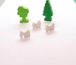 Pion chèvre bouc en bois pour jeu