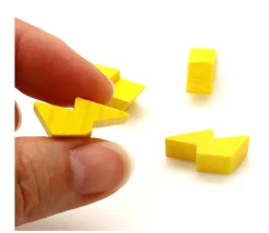 Pion éclair foudre énergie 23 x 9 X 8 mm en bois