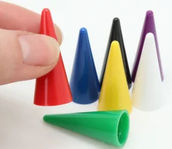 Pion cône plastique 15 x 35 mm jeu à l'unité