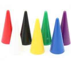 Pion cône plastique 15 x 35 mm jeu à l'unité