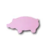 Pion cochon rose en bois 30 x 14 x 8 mm.