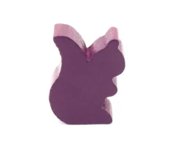 Pion écureuil en bois coloré pour jeu de 25 x 19 x 8 mm à l'unité