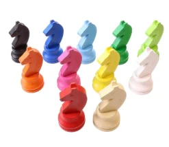 Pion Dada cheval en bois de 5 cm type jeu petits chevaux