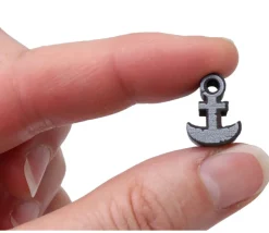 Pion de jeu ancre marine en bois 16 x 11 x 10 mm