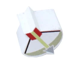 Pion de jeu arc et flèche en bois 15 x 15 x 10 mm