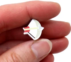 Pion de jeu arc et flèche en bois 15 x 15 x 10 mm