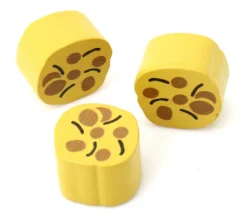 Pion de jeu biscuit cookie en bois 15 x 16 x 10 mm