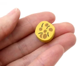 Pion de jeu biscuit cookie en bois 15 x 16 x 10 mm