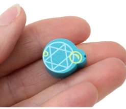 Pion de jeu boule magique étoile en bois 18 x 15 x 10 mm