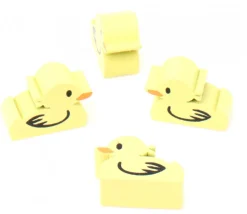 Pion de jeu canard jaune en bois 15 x 22 x 10 mm
