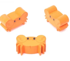 Pion de jeu crabe orange en bois 25 x 15 x 10 mm