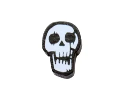 Pion de jeu crane tête de mort en bois 16 x 11 x 5mm