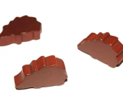 Pion de jeu hérisson MARRON en bois animal