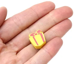 Pion de jeu paquet cadeau en bois 15 x 15 x 10 mm