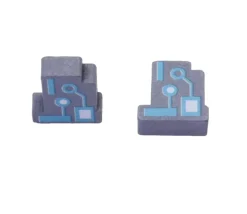 Pion de jeu puce électronique en bois 16 x 11 x 5 mm