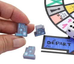 Pion de jeu puce électronique en bois 16 x 11 x 5 mm