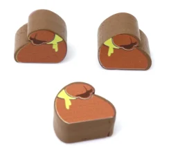 Pion de jeu sac bourse en bois 16 x 18 x 10 mm